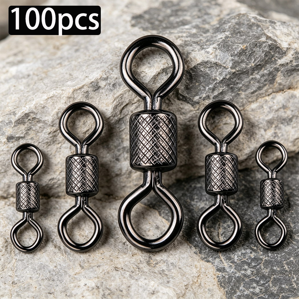 100pcs/box Fishing Swivel 1#-1 - Fishing Rod Case ulasan dan harga