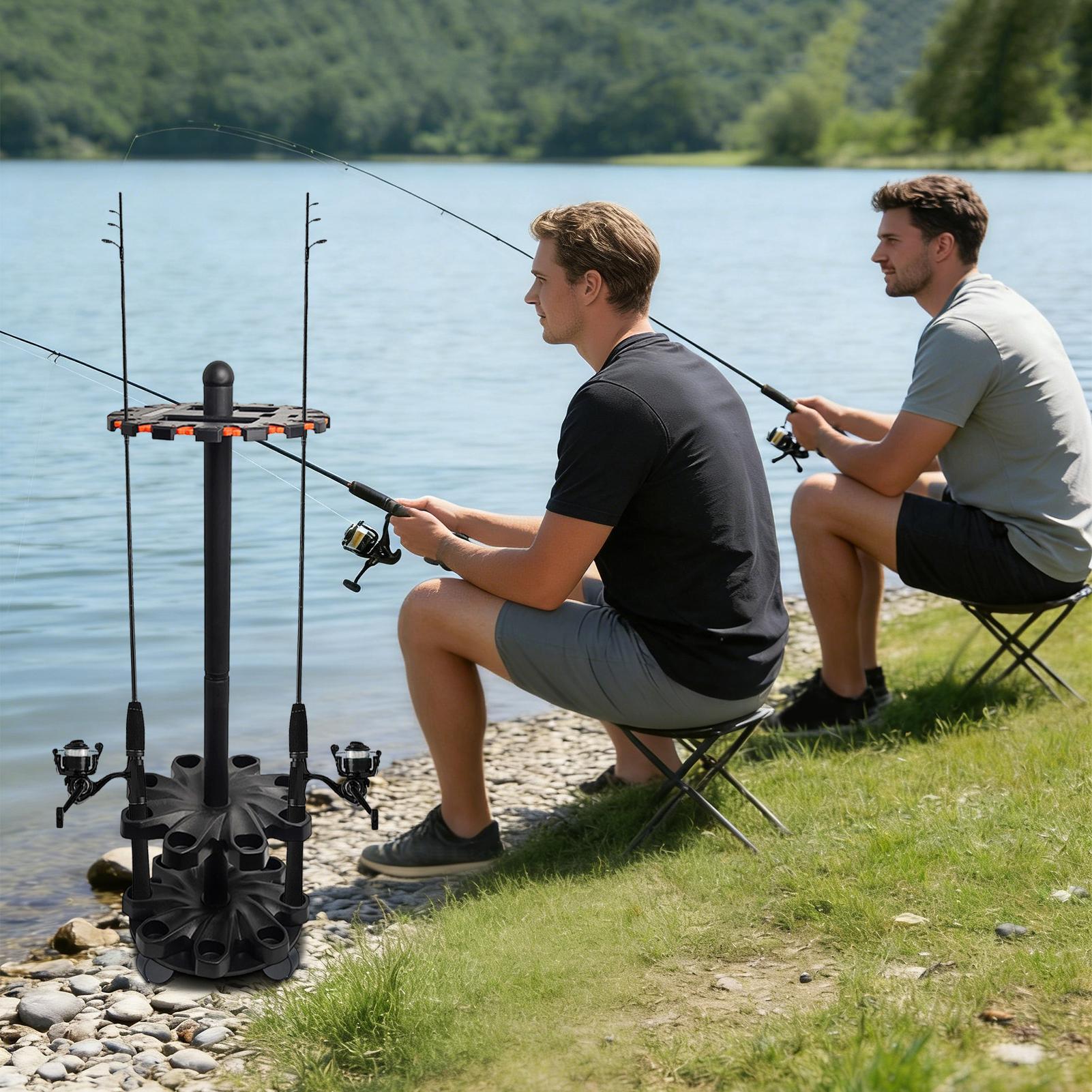 Fishing Rod Racks Angling Pole - Fishing Rod Rack ulasan dan harga